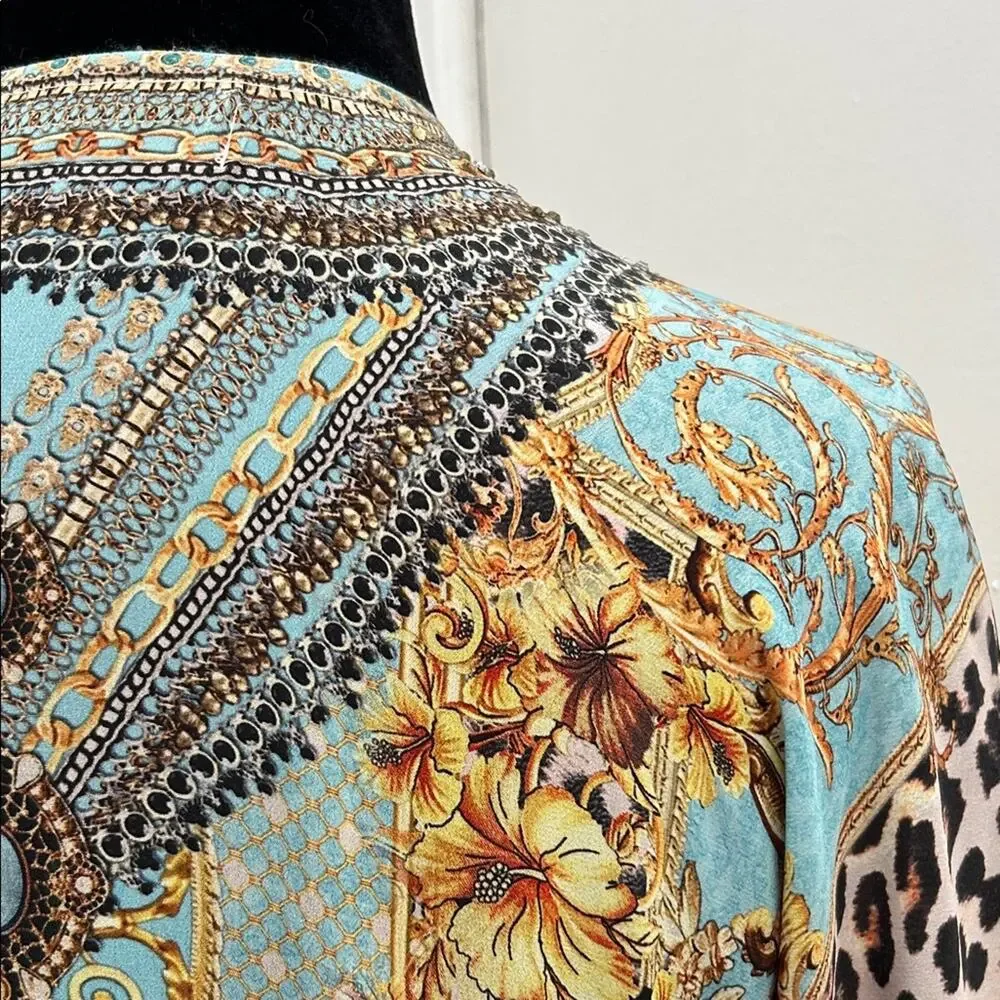 La Moda Clothing True Colours  Hi Lo Kimono Cover-Up, O/S